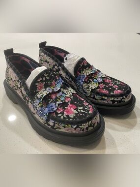 Irregular Choice Chunky Platform Floral Loafers